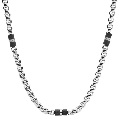Fossil, Fossil - Halskette, Mens Dress, 45cm, Silber