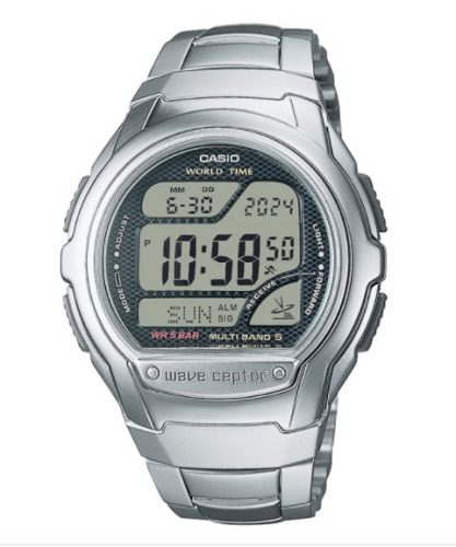 Casio, Casio Funk Armbanduhr WV-58DE-1AVEF (L x B x H) 53.4 x 43.7 x 12 mm Silber Gehäusematerial=Edelstahl, Harz Material