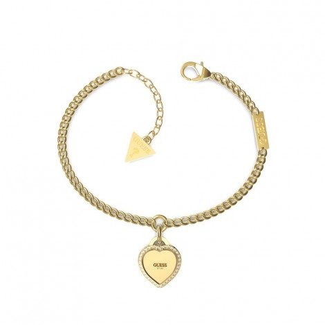 Guess, Guess - Armband, Fine Heart, 14.5+4CM, Gold