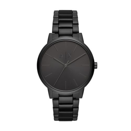 Armani Exchange, Armani Exchange Uhr 3-Zeiger-Werk Edelstahl schwarz