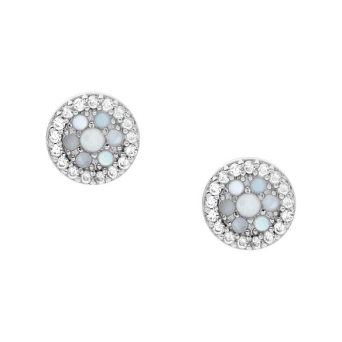 Fossil Jewels, Fossil Jewels Fossil Damen Ohrstecker Sterlingsilber und Perlmutt