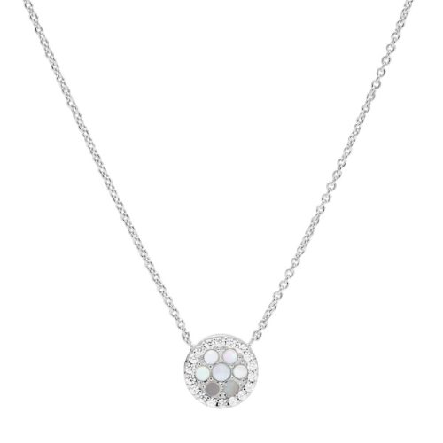 Fossil Jewels, Fossil Jewels Fossil Damen Halskette Sterlingsilber und Perlmutt
