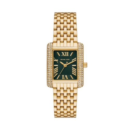 Michael Kors, Michael Kors Damen Emery UHR aus Edelstahl Gold/Grün