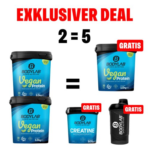Bodylab24, 2 x Bodylab24 Vegan Protein (1000g)