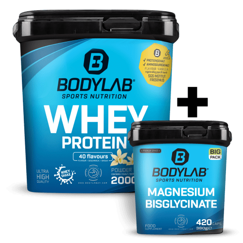 Bodylab24, Whey + BIG PACK ZMA (360 Kapseln)