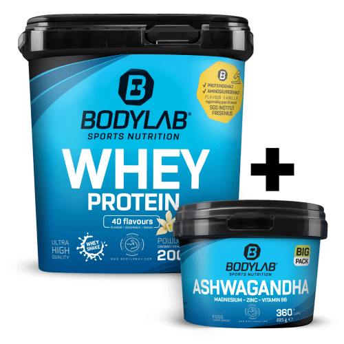 Bodylab24, Whey + BIG PACK ZMA (360 Kapseln)