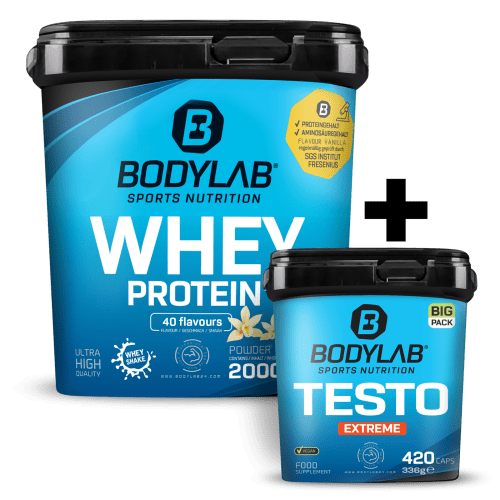 Bodylab24, Whey + BIG PACK ZMA (360 Kapseln)