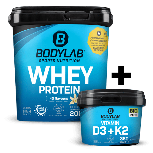 Bodylab24, Whey + BIG PACK ZMA (360 Kapseln)