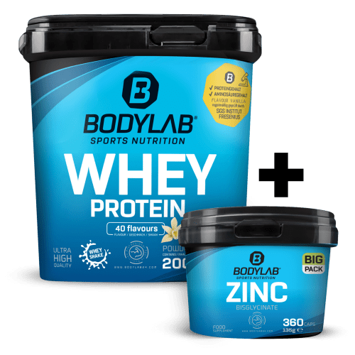 Bodylab24, Whey + BIG PACK ZMA (360 Kapseln)