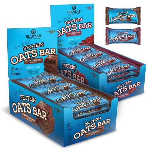Bodylab24, Protein Oats Bar - 12x100g - Mixed Berries Flavour