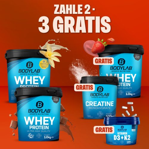 Bodylab24, Whey Protein - 1000g - Milk Chocolate Hazelnut Wafer
