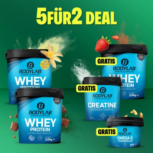 Bodylab24, Whey Protein - 1000g - Milk Chocolate Hazelnut Wafer