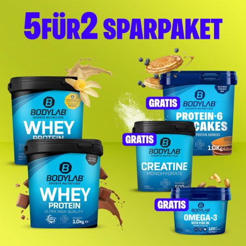 Bodylab24, Whey Protein - 1000g - Milk Chocolate Hazelnut Wafer