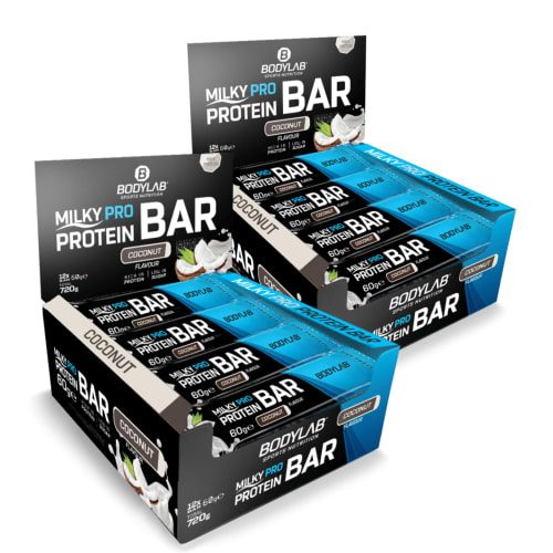 Bodylab24, Milky Pro Protein Bar - 12x60g - Brownie