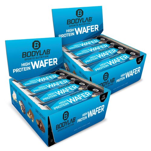 Bodylab24, High Protein Wafer - 12x40g - Dark Chocolate