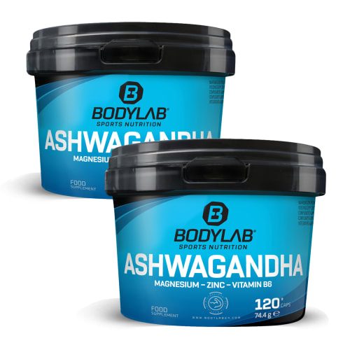 Bodylab24, Ashwagandha + Magnesium - Zinc - Vitamin B6 (120 Kapseln)