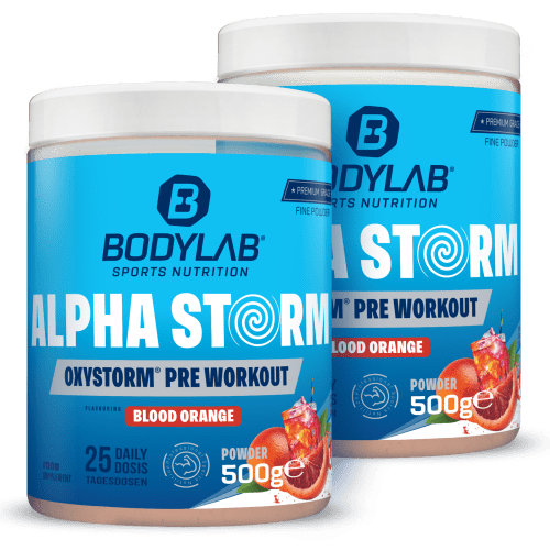 Bodylab24, Alpha Storm - OXYSTORM® Pre Workout Blood Orange (500g)