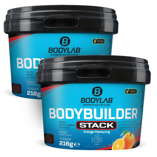 Bodylab24, Bodybuilder Stack Powder - 216g - Orange Flavouring