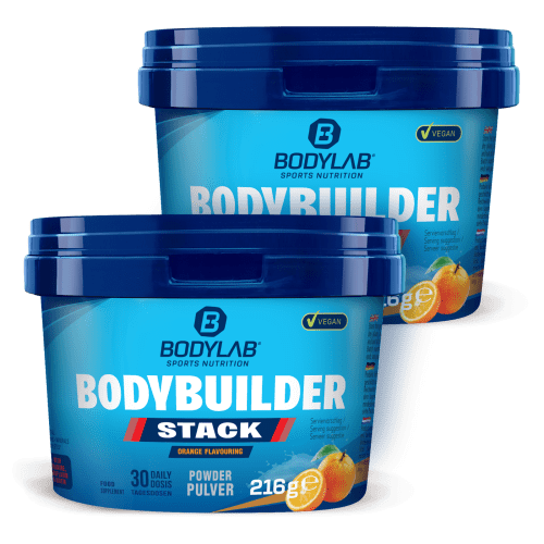 Bodylab24, Bodybuilder Stack Powder - 216g - Orange Flavouring