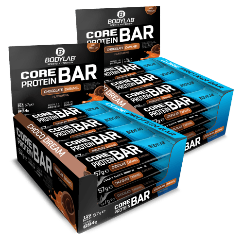 Bodylab24, Core Protein Bar - 12x57g - Chocolate Caramel Flavouring