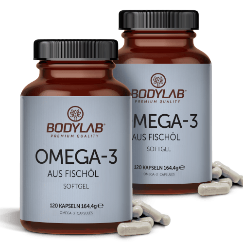 Bodylab24, Omega-3 aus Fischöl Softgel (120 Kapseln)