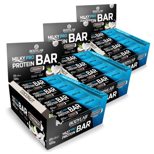 Bodylab24, Milky Pro Protein Bar - 12x60g - Brownie
