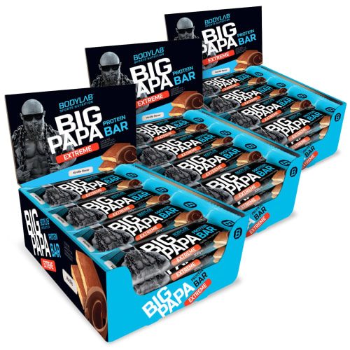 Bodylab24, BIG PAPA 50% Protein Bar - 12x100g - Chocolate Toffee Flavour
