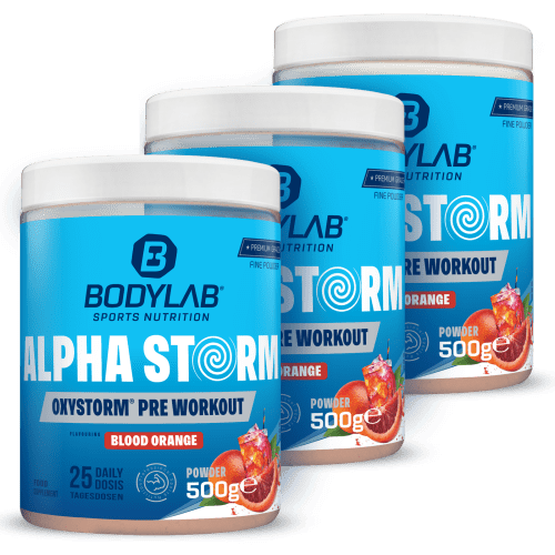 Bodylab24, Alpha Storm - OXYSTORM® Pre Workout Blood Orange (500g)