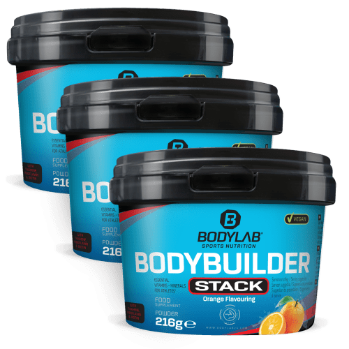 Bodylab24, Bodybuilder Stack Powder - 216g - Orange Flavouring