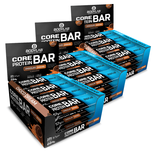 Bodylab24, Core Protein Bar - 12x57g - Chocolate Caramel Flavouring