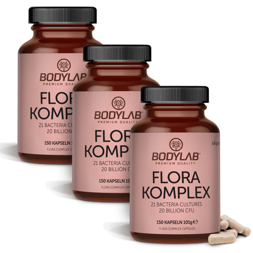 Bodylab24, Flora Complex / Komplex (150 Kapseln) (21 Bacteria Cultures 20 Billion CFU)