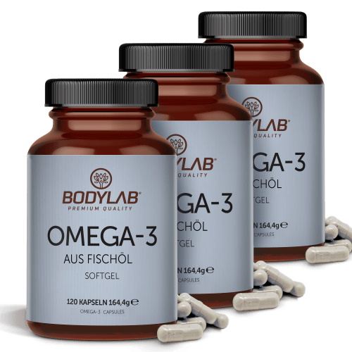 Bodylab24, Omega-3 aus Fischöl Softgel (120 Kapseln)