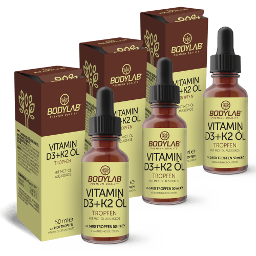 Bodylab24, Vitamin D3 + K2 Öl Tropfen (50ml)