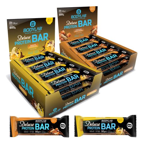 Bodylab24, Deluxe Protein Bar - 12x50g - Chocolate Peanut Caramel Flavouring
