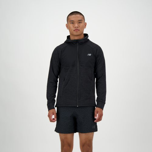 New Balance New Balance Heat Grid Hooded Full Zip Herren, schwarz, Grösse: S Regular Fit Herren, schwarz, Grösse: S
