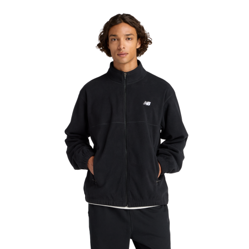 New Balance, New Balance Fleecejacke - Black L Herren