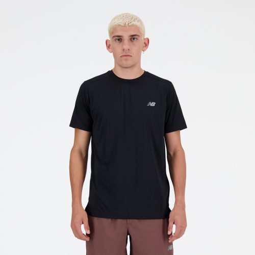 New Balance, New Balance Laufshirt "Sport Essentials T-Shirt Mens TOP-36319" Kurzarm-Design, mit Rundhalsausschnitt, atmungsaktiv, aus Polyester