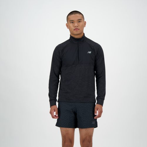 New Balance New Balance Athletics Heat Grid 1/2 Zip Herren, schwarz, Grösse: XL Regular Fit Herren, schwarz, Grösse: XL
