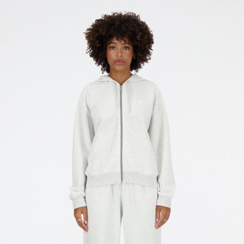 New Balance, New Balance Sweatjacke "Sport Essentials French Terry Full Zip" mit durchgehendem Reissverschluss, aus Baumwolle und Polyester