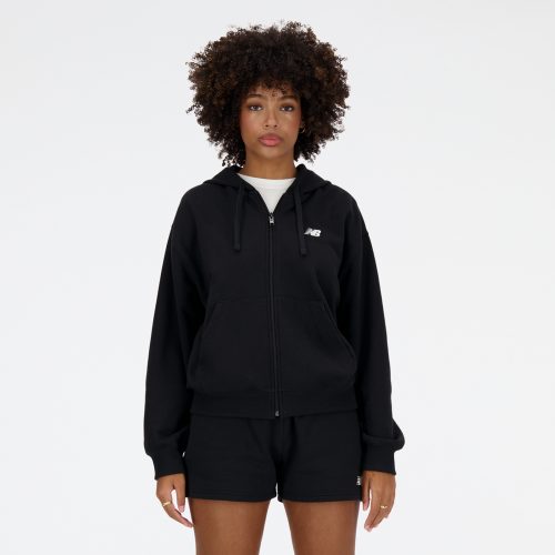 New Balance, New Balance Sweatjacke "Sport Essentials French Terry Full Zip" mit durchgehendem Reissverschluss, aus Baumwolle und Polyester