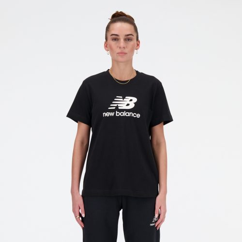 New Balance, New Balance T-Shirt "SPORT ESSENTIALS JERSEY LOGO T-SHIRT" Kurzarm, mit Rundhalsausschnitt, aus Baumwolle, normale Länge