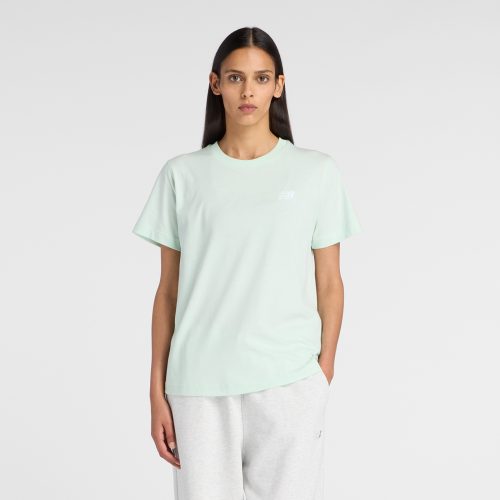 New Balance New Balance W New Balance Jersey Small Logo T-Shirt Damen, grün, Grösse: S Regular Fit Damen, grün, Grösse: S