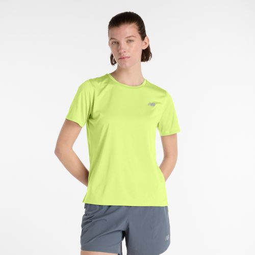 New Balance New Balance W New Balance Short Sleeve Damen, gelb, Grösse: S Regular Fit Damen, gelb, Grösse: S