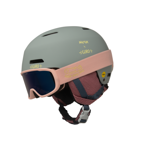 Giro, GIRO Crüe Mips Combo Kinder Skihelm + Brille Blau, , Größe: S