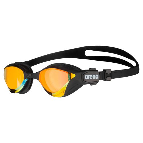 Arena Cobra Tri Swipe Mirror Schwimmbrille schwarz, Harte GläserVerspiegelte Gläser