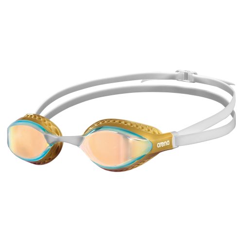 Arena Air-Speed Mirror Schwimmbrille beige, Harte GläserVerspiegelte Gläser