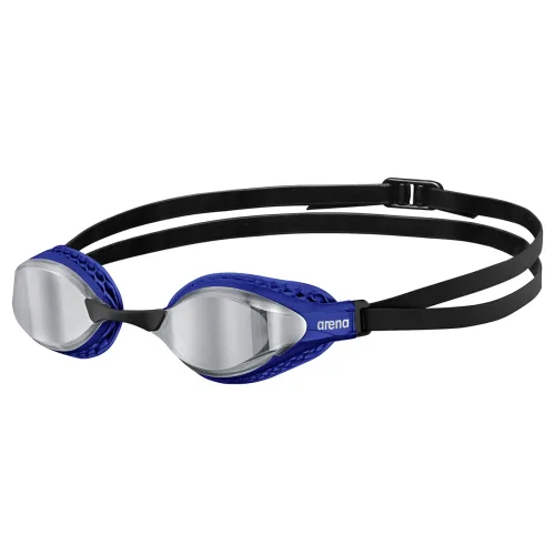 Arena Air-Speed Mirror Schwimmbrille blau, Harte GläserVerspiegelte Gläser