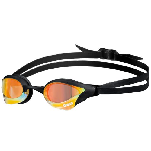 Arena Cobra Core Swipe Mirror Schwimmbrille schwarz, Harte GläserVerspiegelte Gläser