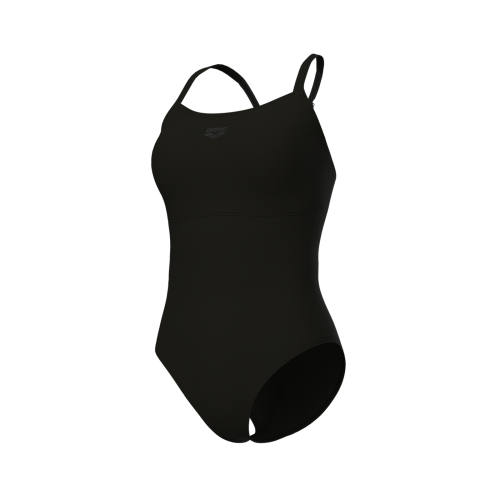 Arena W Arena Solid Swimsuit Lightdrop Back B Badeanzug Damen, schwarz, Grösse: D 42