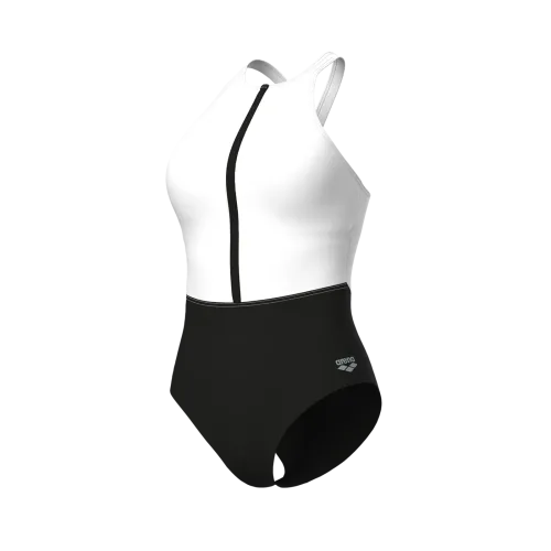 Arena W Arena Swimsuit Silvia Cross Back Figurformender Badeanzug Damen, mehrfarbig, Grösse: D 40